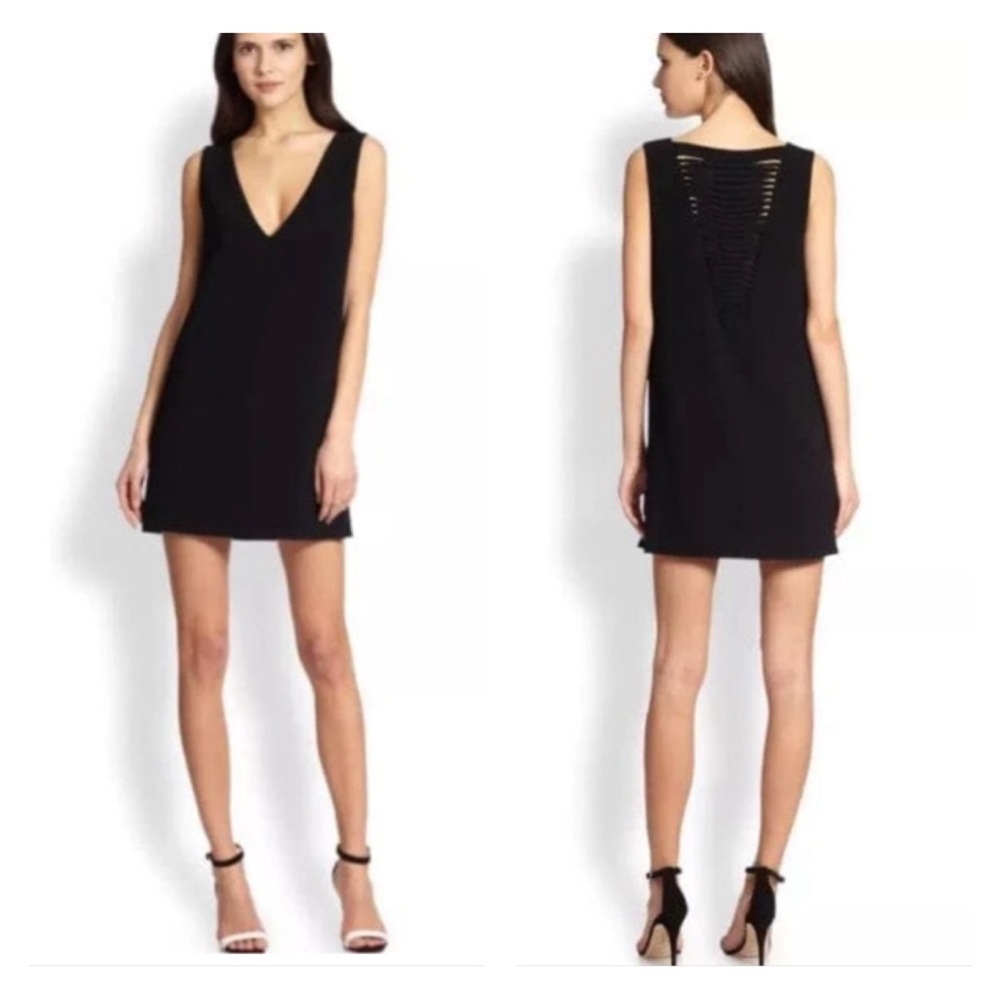 ROBERT RODRIGUEZ BLACK‎ VERTEBRAE BACK COCKTAIL DRESS PARTY EVENING Women Sz 8